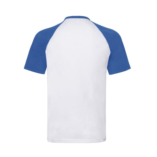 Fruit of the Loom Heren Valueweight Baseball T-shirt (Wit/royaal blauw) - Image 2