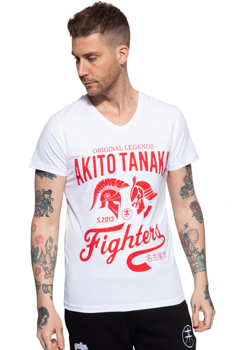 Akito Tanaka Herren T-Shirt mit Frontprint Gladiator Fighters - Image 1