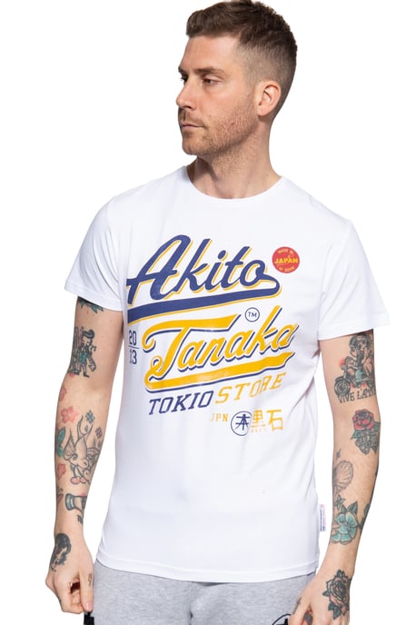 Akito Tanaka Herren T-Shirt mit Frontprint Tokio Beach - Image 1