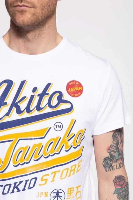 Akito Tanaka Herren T-Shirt mit Frontprint Tokio Beach - Image 2