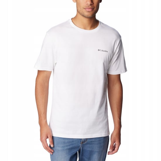 Columbia Heren Basis Logo T-Shirt (Wit) - Image 1