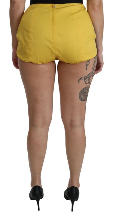 Dolce Gabbana Shorts Gul Svart - Image 5