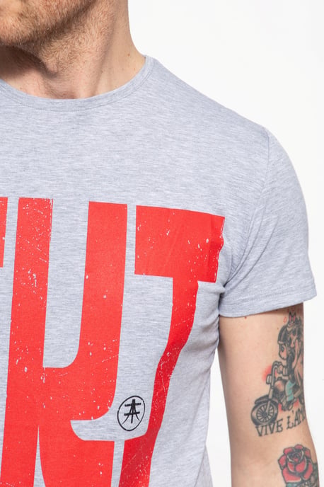 Akito Tanaka Herren T-Shirt mit Frontprint Write - Image 3