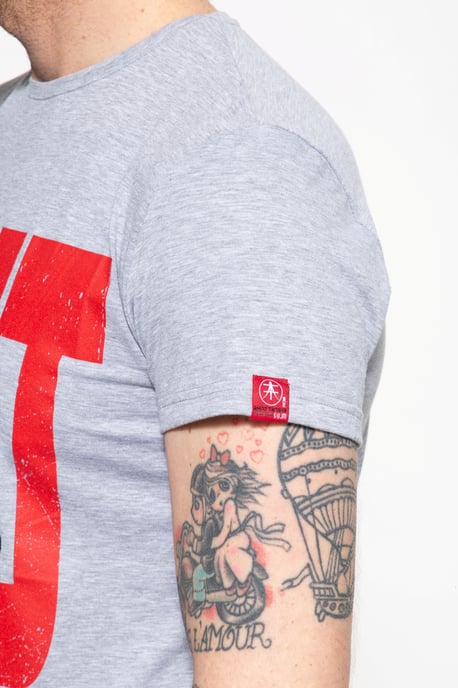 Akito Tanaka Herren T-Shirt mit Frontprint Write - Image 4