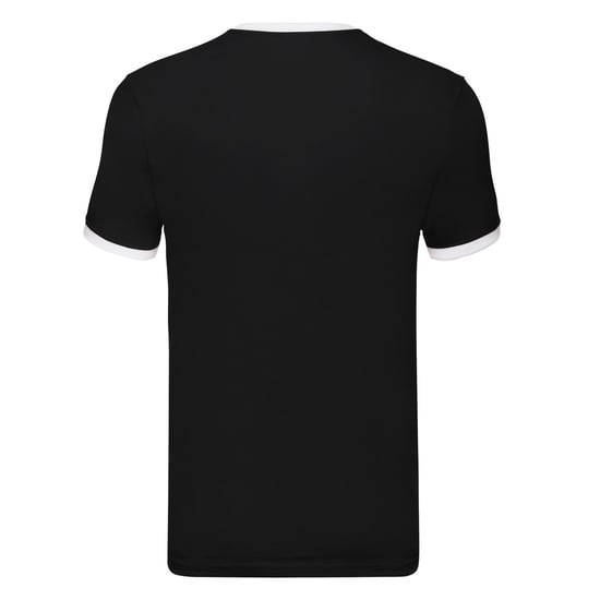 Fruit of the Loom Heren Ringer T-Shirt (Zwart/Wit) - Image 2