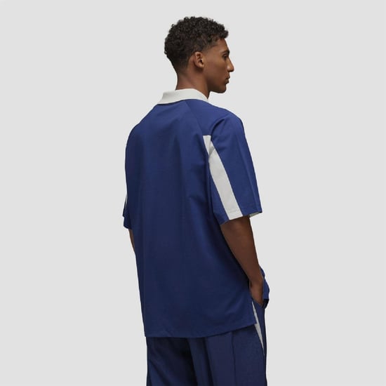 Men's Y-3 Line T Shirt in Blue - Image 3