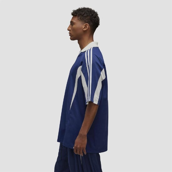 Men's Y-3 Line T Shirt in Blue - Image 4