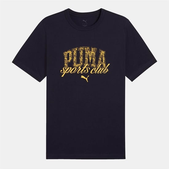 Men's Puma Graphic T Shirt in Navy - Image 1