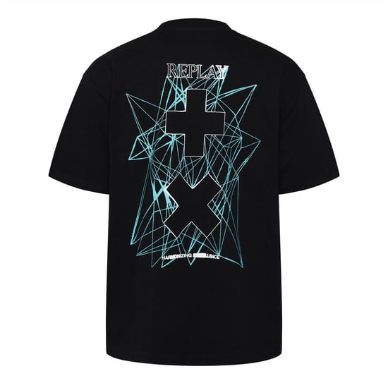 Men's Replay x Martin Garrix T Shirt in Black - Image 2