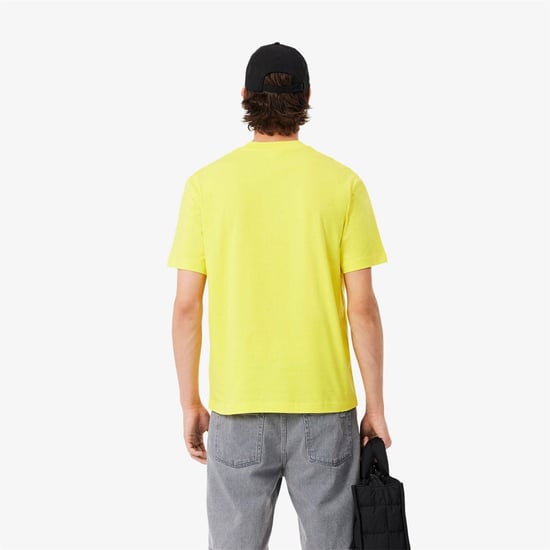 Men's Lacoste T Shirt in Yellow - Image 4