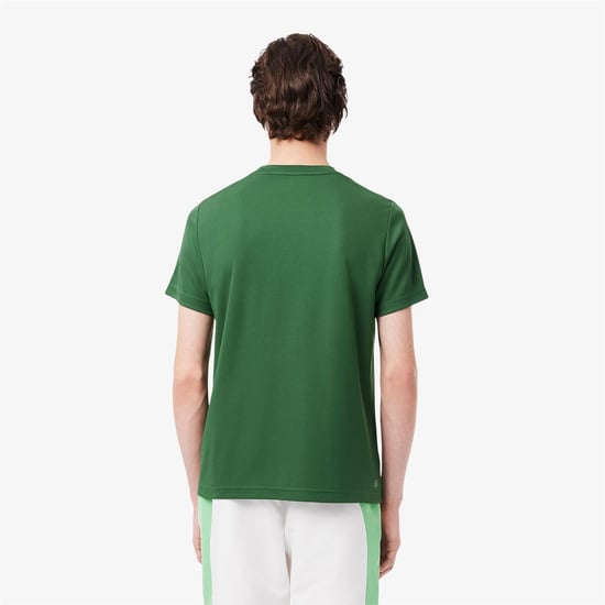 Men's Lacoste Block T Shirt in Green - Image 4