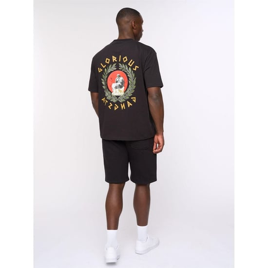 Men's Glorious Gangsta T Shirt in Black - Image 3
