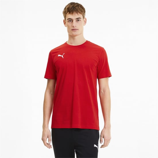 Men's Puma 23 Casuals T Shirt in Red - Image 3