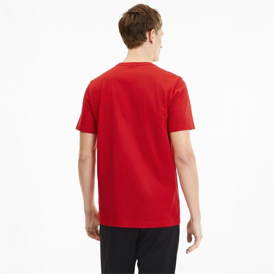 Men's Puma 23 Casuals T Shirt in Red - Image 4