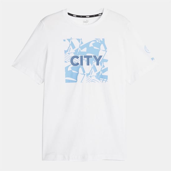 Men's Puma City Fc Ftblcore Graphic T Shirt in White - Image 1