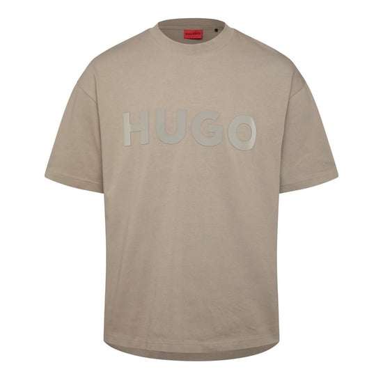 Men's Hugo Oversized Fit T Shirt in Brown - Image 1