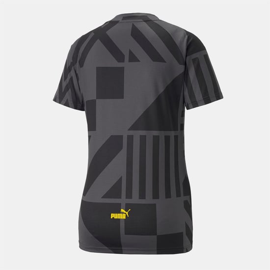 Women's Puma City Fc Prematch Jersey in Black yellow - Image 2