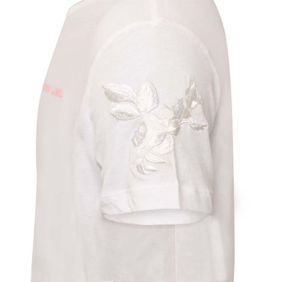 Women's Replay Label T Shirt in White - Image 3