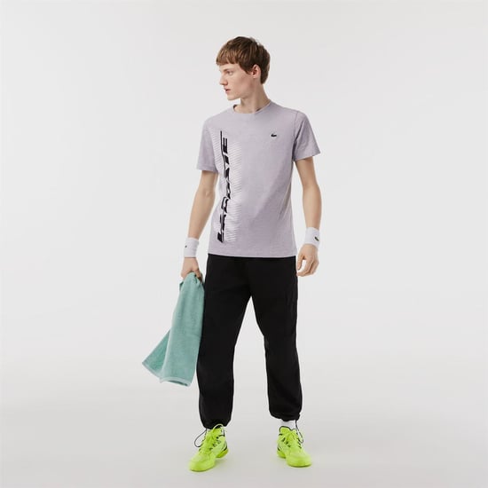 Men's Lacoste Fit T Shirt in Grey - Image 4