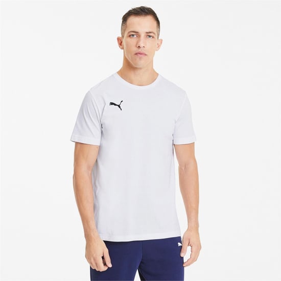 Men's Puma 23 Casuals T Shirt in White - Image 3