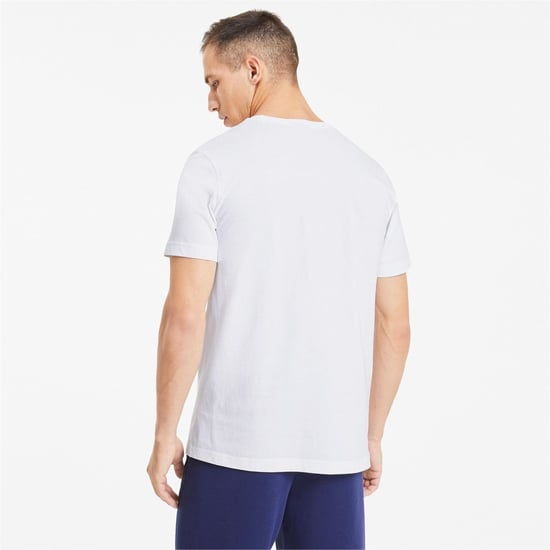 Men's Puma 23 Casuals T Shirt in White - Image 4