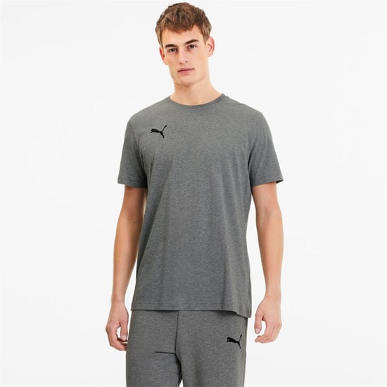 Men's Puma 23 Casuals T Shirt in Grey - Image 3