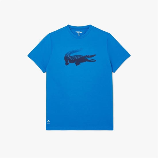 Men's Lacoste Medvedev Tennis T Shirt in Blue - Image 1