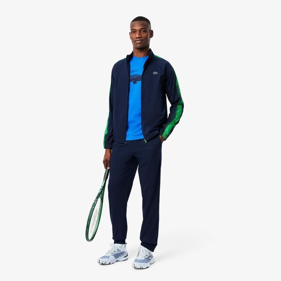 Men's Lacoste Medvedev Tennis T Shirt in Blue - Image 4