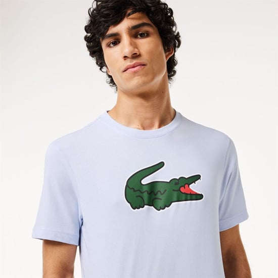 Men's Lacoste Dry XXL Logo Sport T Shirt in Multi colour - Image 6