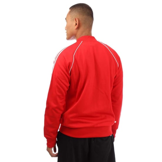 Men's adidas Originals Classics SST Track Jacket in Red - Image 3