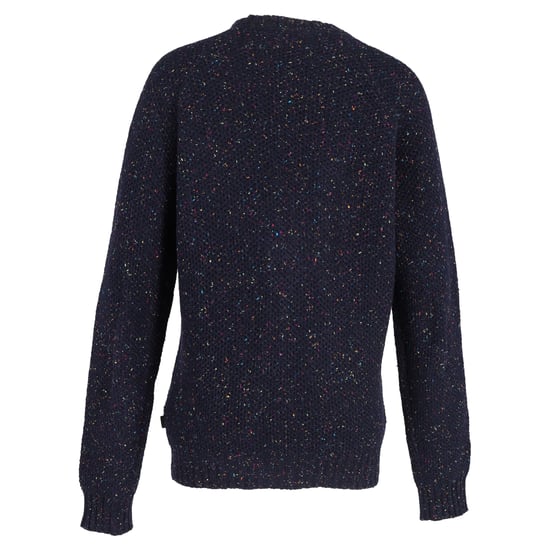 Moschino Logo Patch Sweater in Navy Blue Wool - Image 3