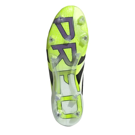 Men's adidas Predator Elite Firm Ground Football Boots in White/Blk/Lemon - Image 6