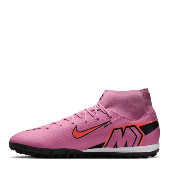 Men's Nike Superfly 10 Academy Astro Turf Football Boots in Pink/Black - Image 2