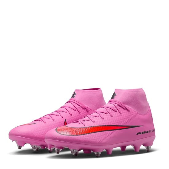 Men's Nike Mercurial Superfly 10 Academy Adults Soft Ground Football Boots in Pink/Black - Image 4