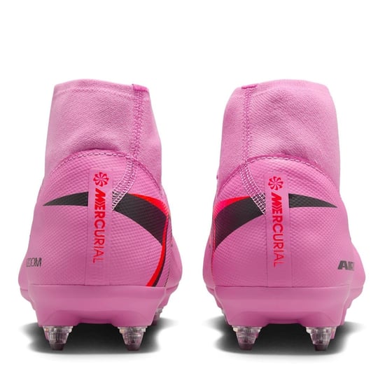 Men's Nike Mercurial Superfly 10 Academy Adults Soft Ground Football Boots in Pink/Black - Image 5