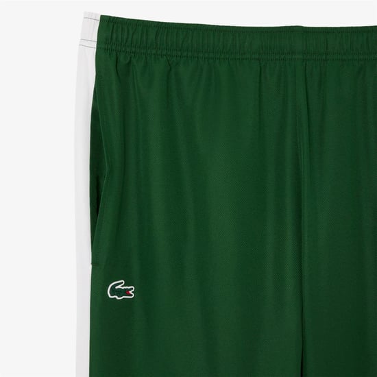Men's Lacoste Colour Block Joggers in Green - Image 5