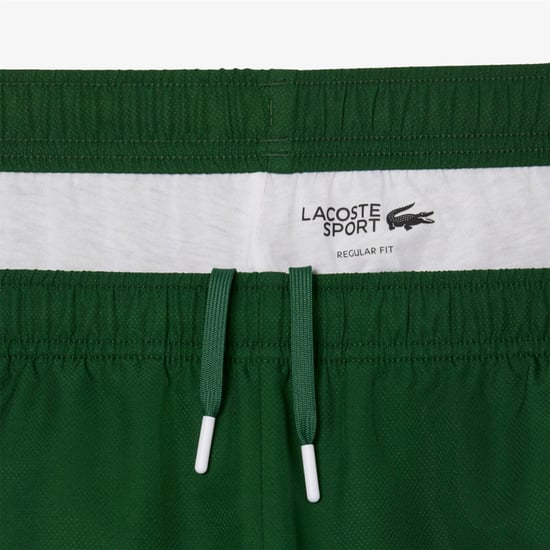Men's Lacoste Colour Block Joggers in Green - Image 6