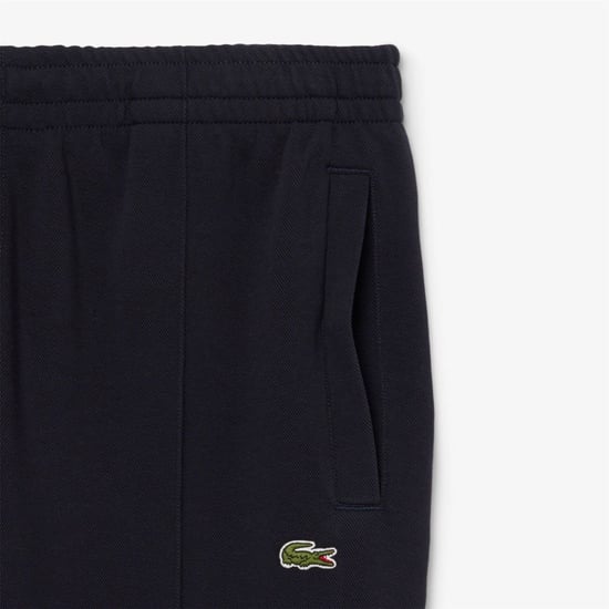 Men's Lacoste Fit Pique Sweatpants in Blue - Image 4