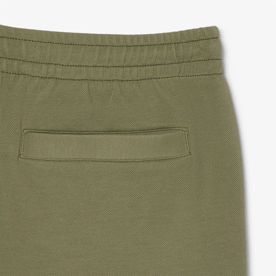 Men's Lacoste Fit Pique Sweatpants in Green - Image 3