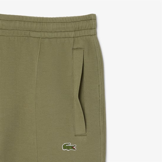 Men's Lacoste Fit Pique Sweatpants in Green - Image 4
