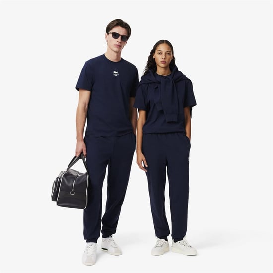 Men's Lacoste Leg Sweatpants in Blue - Image 3