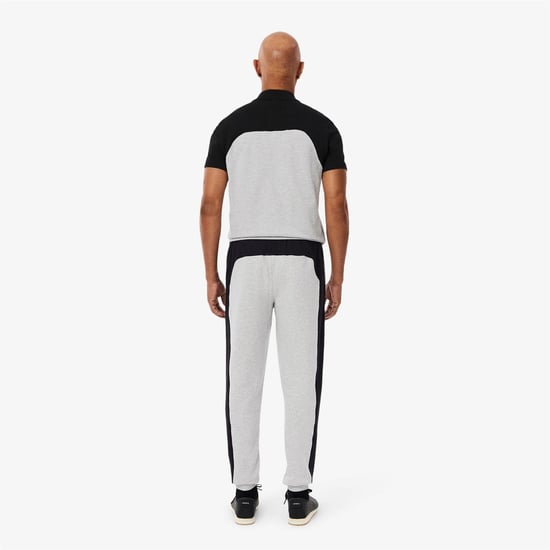 Men's Lacoste Colour Block Sweatpants in Grey - Image 3