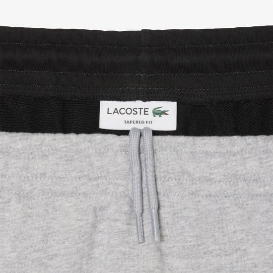 Men's Lacoste Colour Block Sweatpants in Grey - Image 4