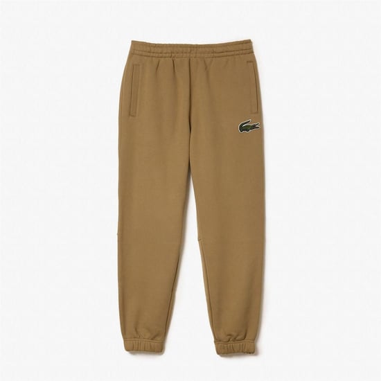 Men's Lacoste Cotton Fleece Sweatpants in Brown - Image 4