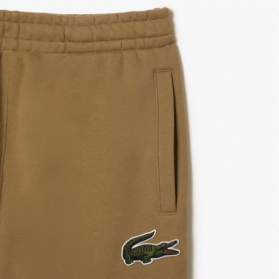 Men's Lacoste Cotton Fleece Sweatpants in Brown - Image 6