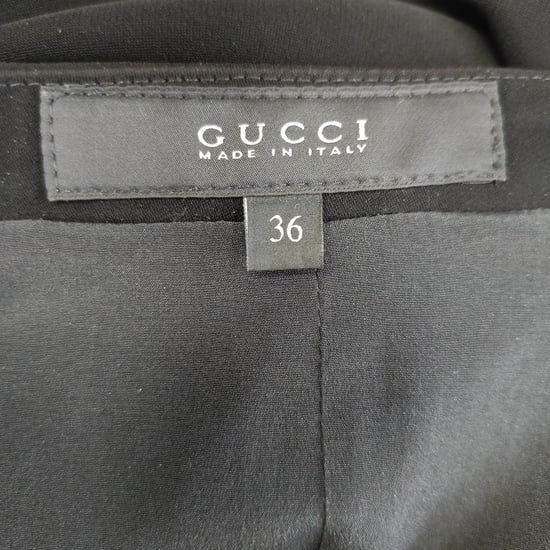 Gucci Belted Midi Skirt in Black Polyester - Image 4