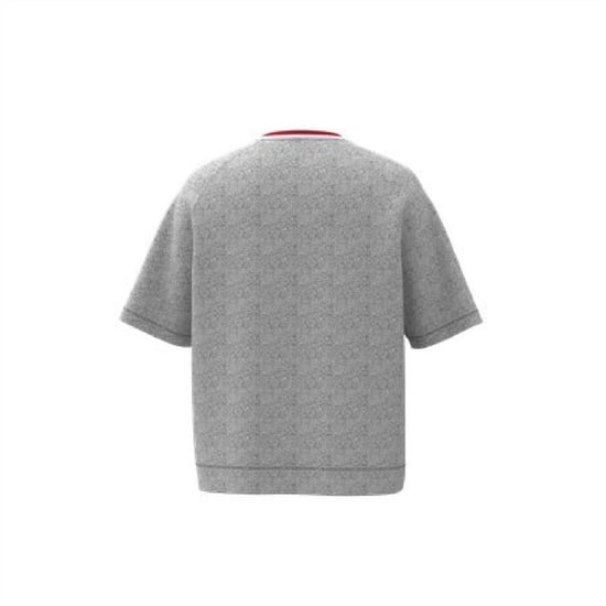 Men's Hugo Short Sleeve Sweatshirt in Grey - Image 2