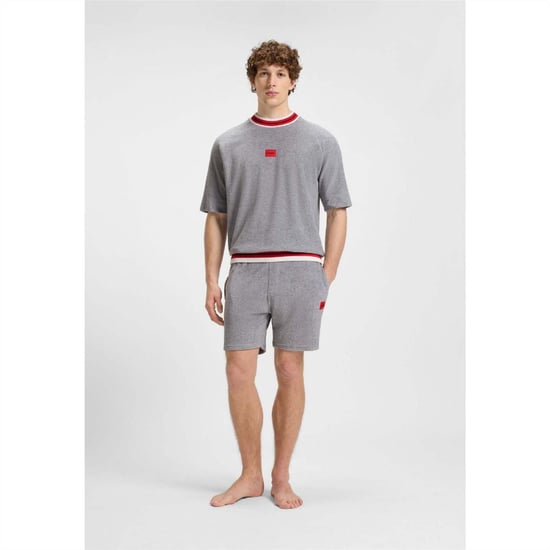 Men's Hugo Short Sleeve Sweatshirt in Grey - Image 4