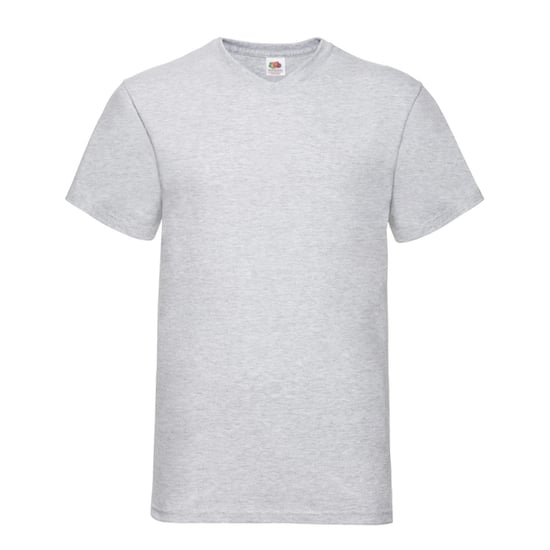 Fruit of the Loom Heren Valueweight V Neck T-shirt (Heide Grijs) - Image 1