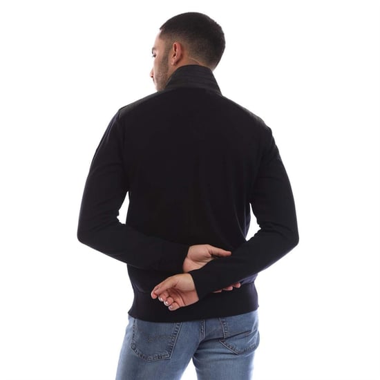 Men's Belstaff Zip Cardigan in Black - Image 3